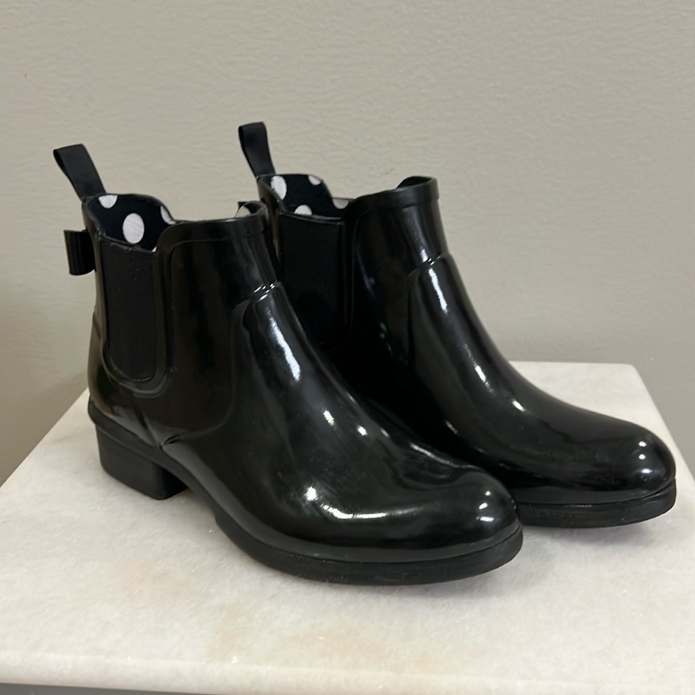 Kate Spade Black Rain Boots